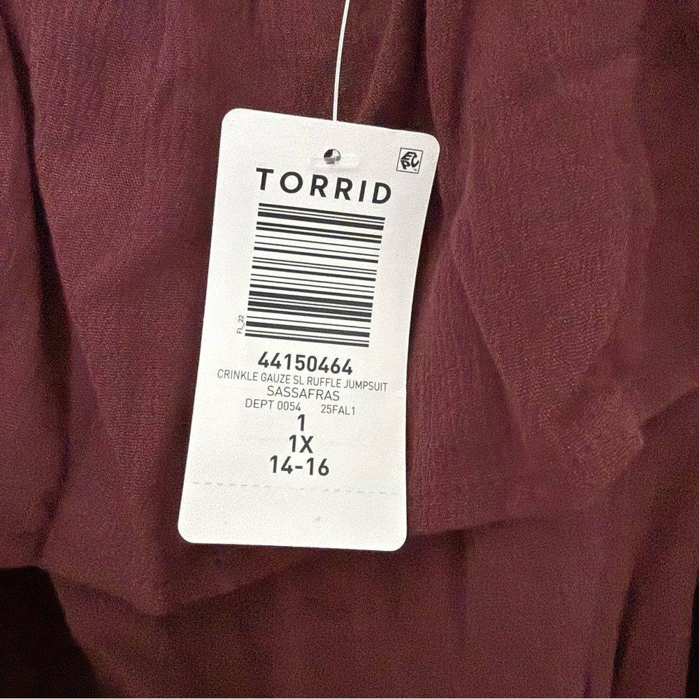 Torrid Ruffle Off-Shoulder Jumpsuit - Picture 3 of 4